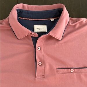 7 Diamonds Men's Polo in Pink and Navy